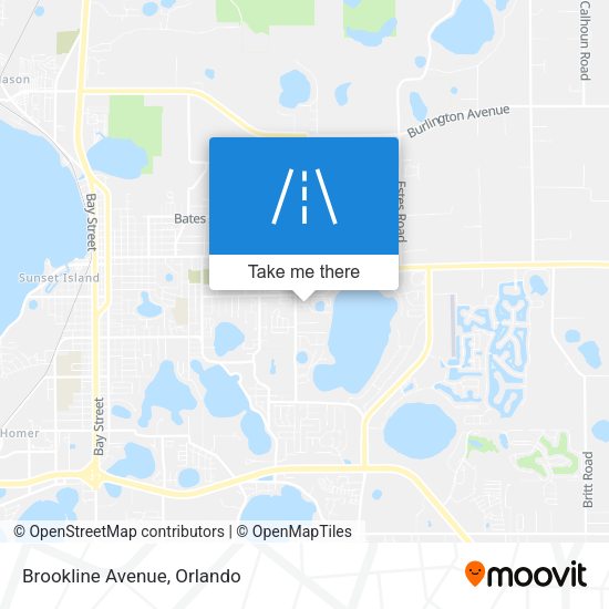 Mapa de Brookline Avenue