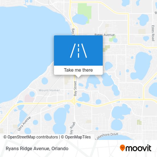 Ryans Ridge Avenue map