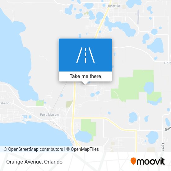 Orange Avenue map