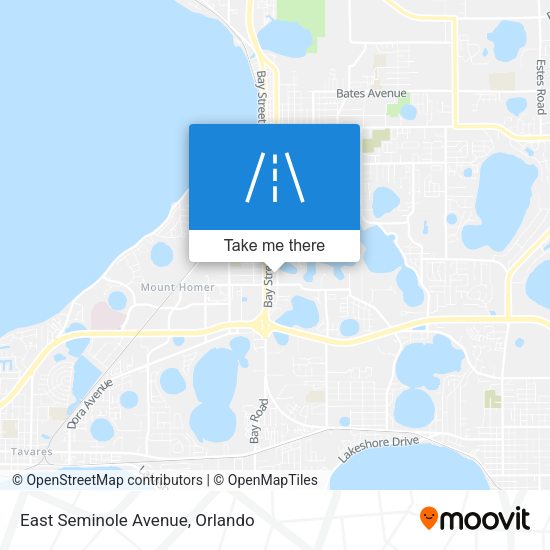 East Seminole Avenue map
