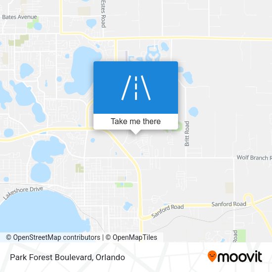 Park Forest Boulevard map