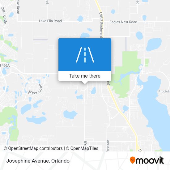 Mapa de Josephine Avenue