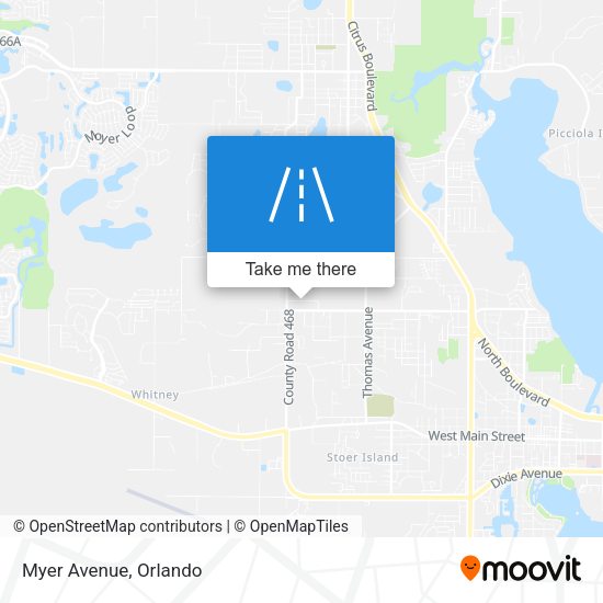 Mapa de Myer Avenue