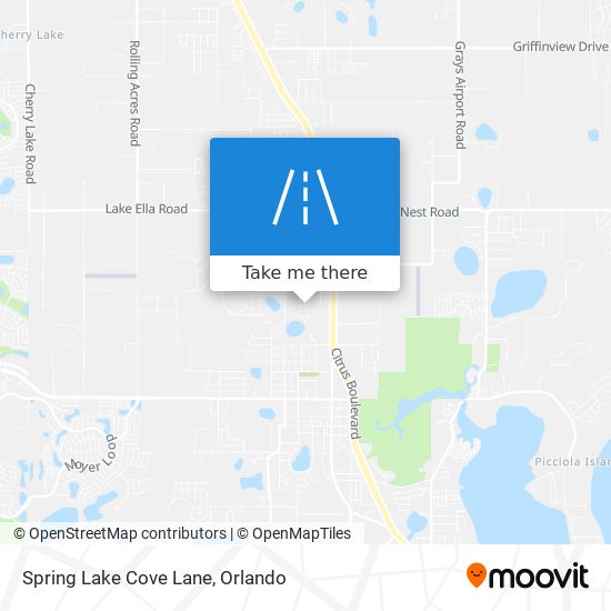 Spring Lake Cove Lane map