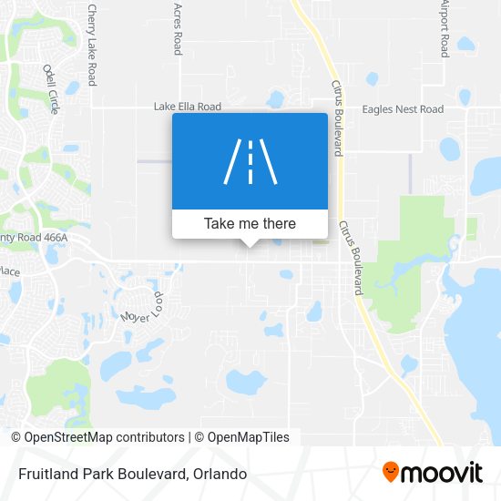 Mapa de Fruitland Park Boulevard