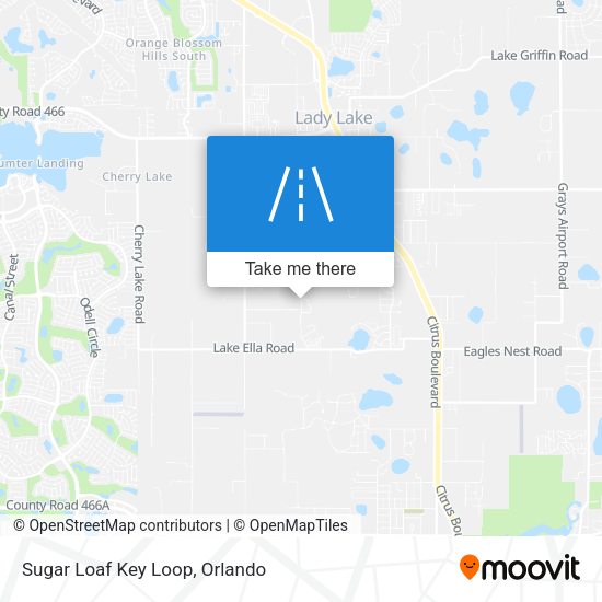 Mapa de Sugar Loaf Key Loop