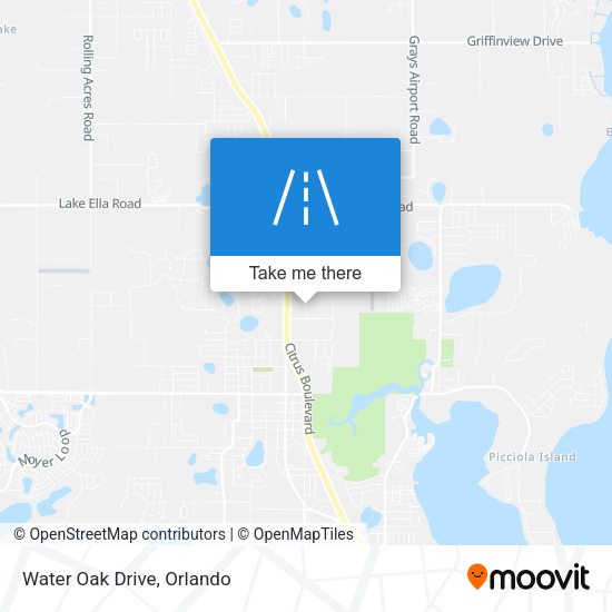 Mapa de Water Oak Drive