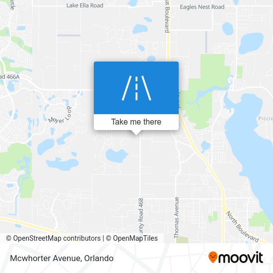 Mapa de Mcwhorter Avenue