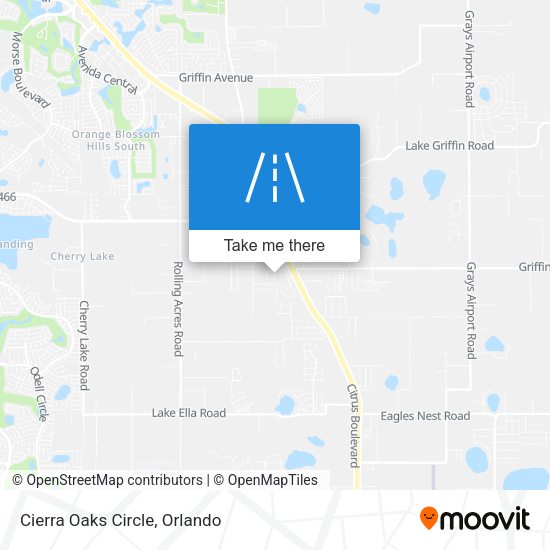 Cierra Oaks Circle map