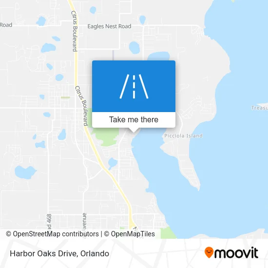 Harbor Oaks Drive map