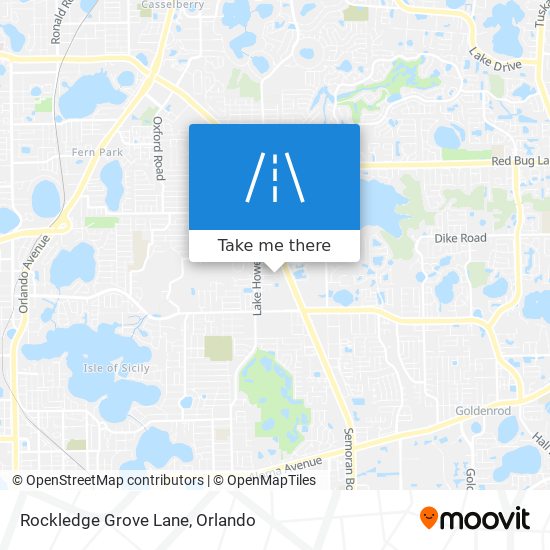 Mapa de Rockledge Grove Lane