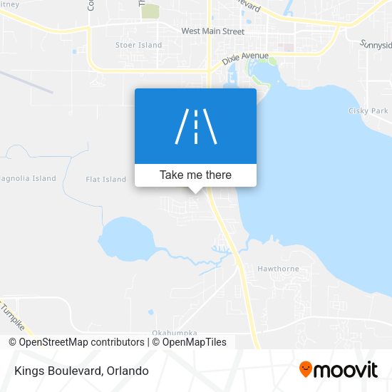 Mapa de Kings Boulevard
