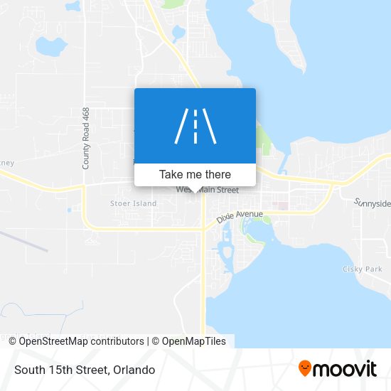 Mapa de South 15th Street