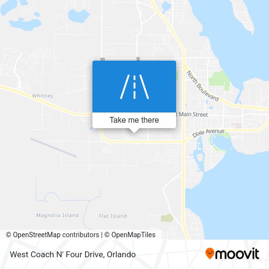 West Coach N' Four Drive map