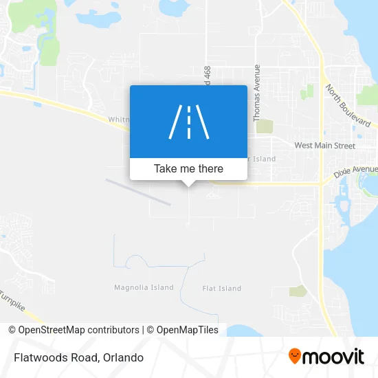 Flatwoods Road map