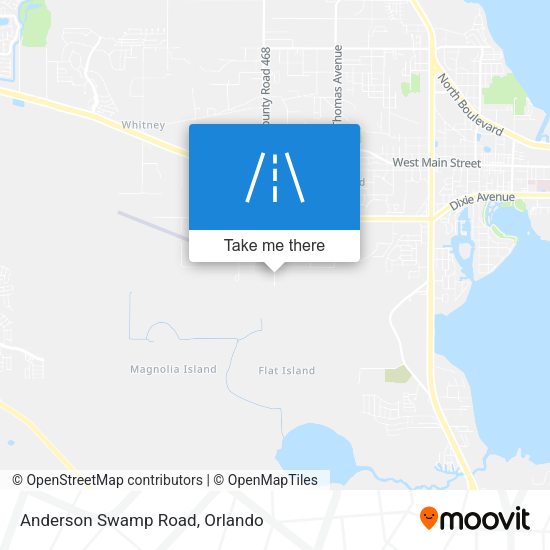 Anderson Swamp Road map