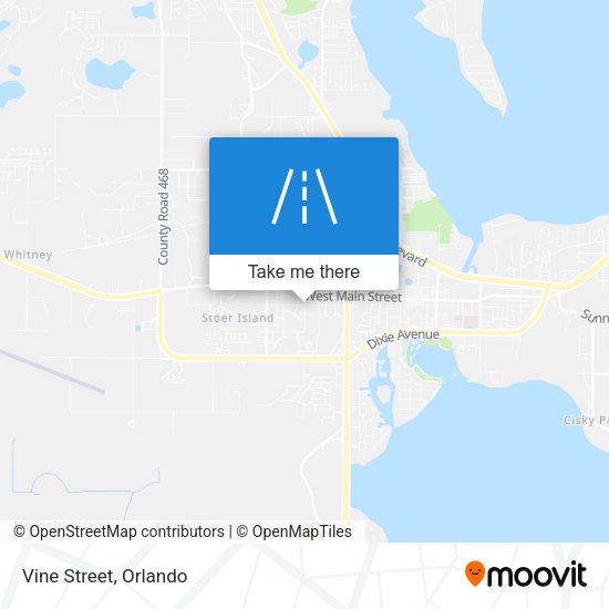 Mapa de Vine Street
