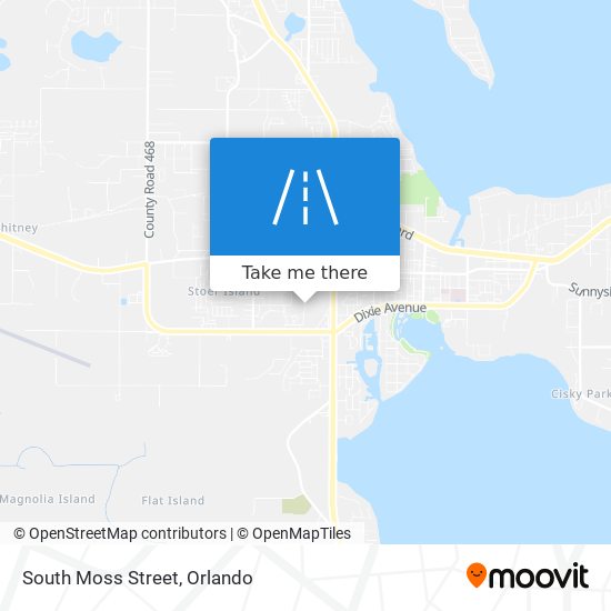 South Moss Street map