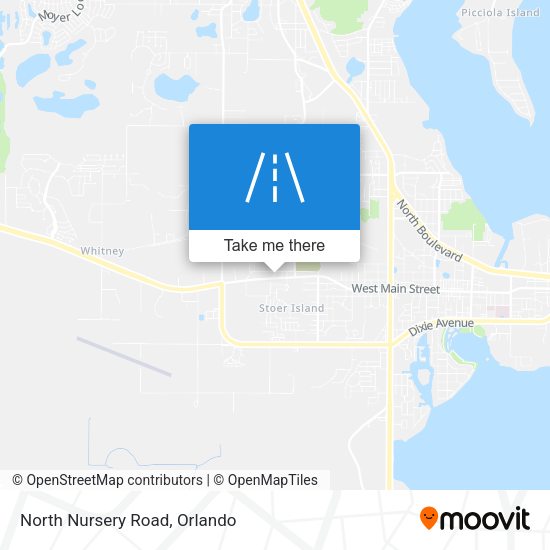 North Nursery Road map