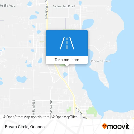 Bream Circle map