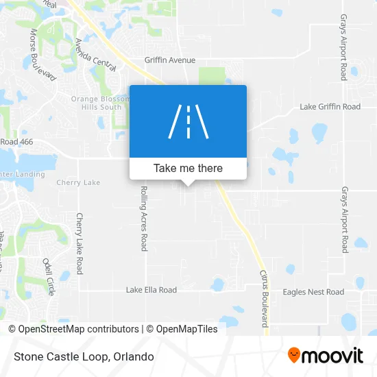 Stone Castle Loop map