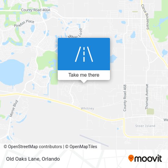 Mapa de Old Oaks Lane