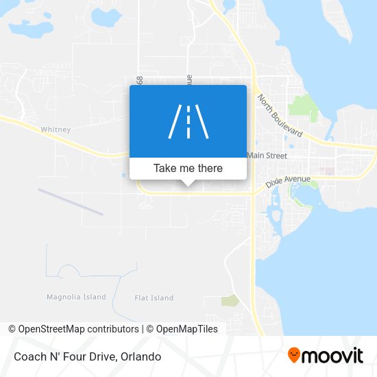 Coach N' Four Drive map