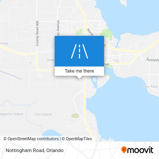 Nottingham Road map