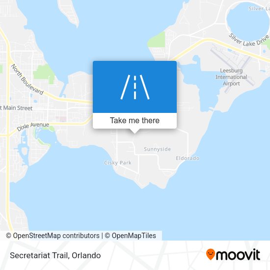 Mapa de Secretariat Trail