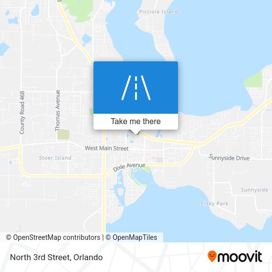 Mapa de North 3rd Street