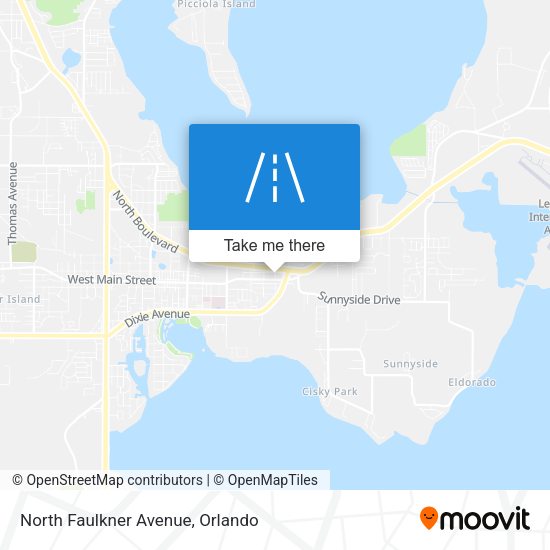 North Faulkner Avenue map
