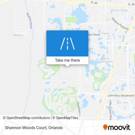Shannon Woods Court map