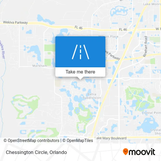 Chessington Circle map