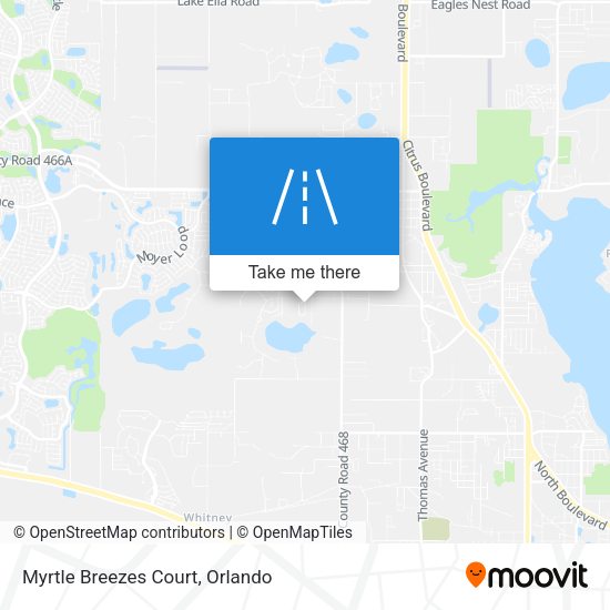 Mapa de Myrtle Breezes Court