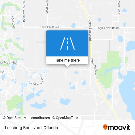 Leesburg Boulevard map