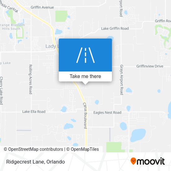 Mapa de Ridgecrest Lane