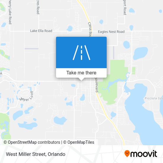 West Miller Street map