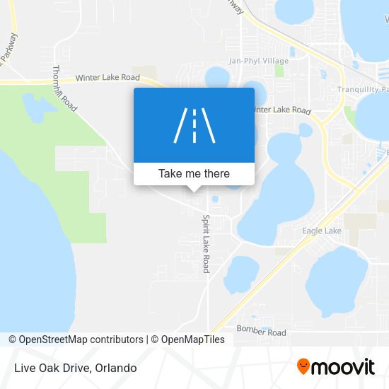 Live Oak Drive map