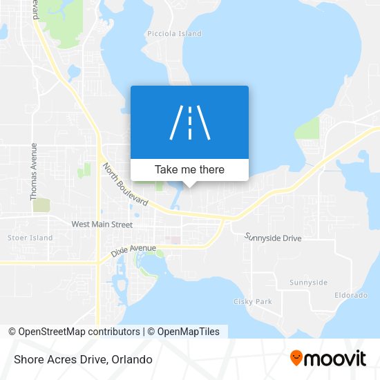 Shore Acres Drive map