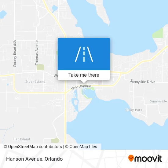 Hanson Avenue map