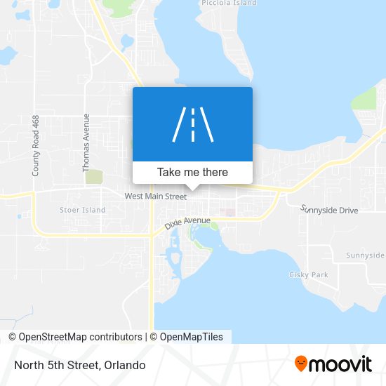 Mapa de North 5th Street