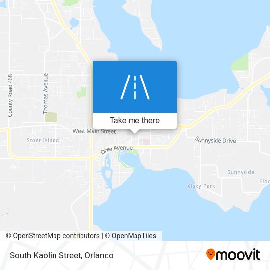South Kaolin Street map
