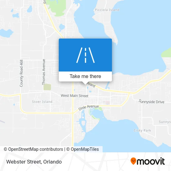 Webster Street map