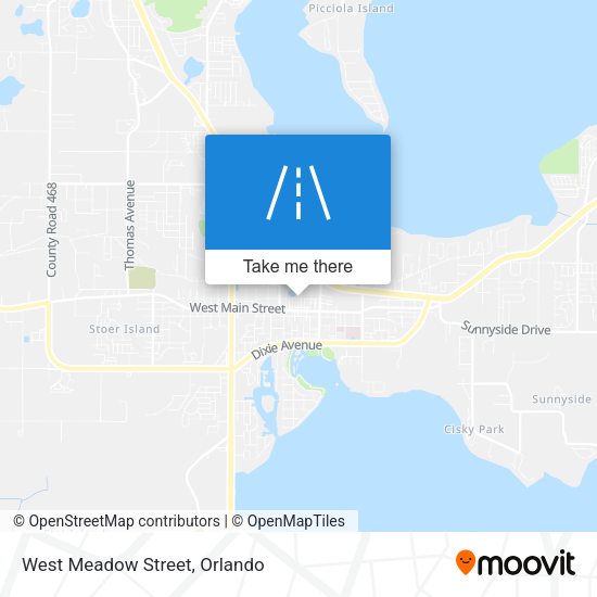 West Meadow Street map