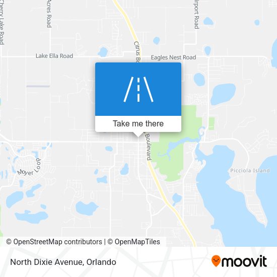North Dixie Avenue map
