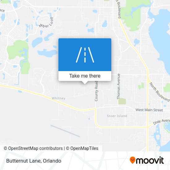 Butternut Lane map