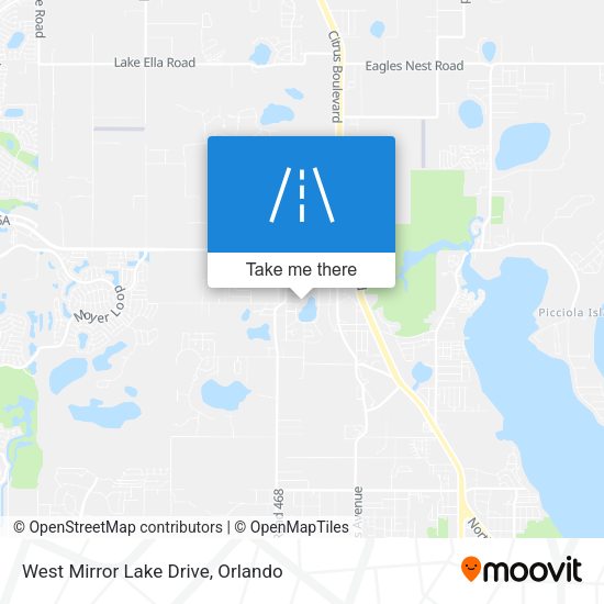 Mapa de West Mirror Lake Drive