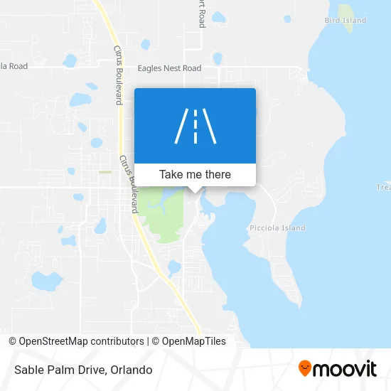 Sable Palm Drive map