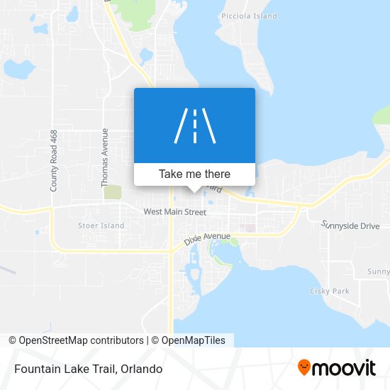 Fountain Lake Trail map