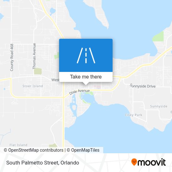 South Palmetto Street map